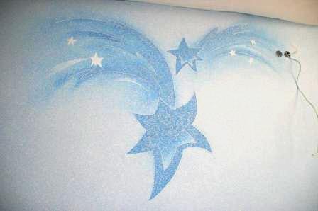 Рисунки жидкими обоями на стене своими руками