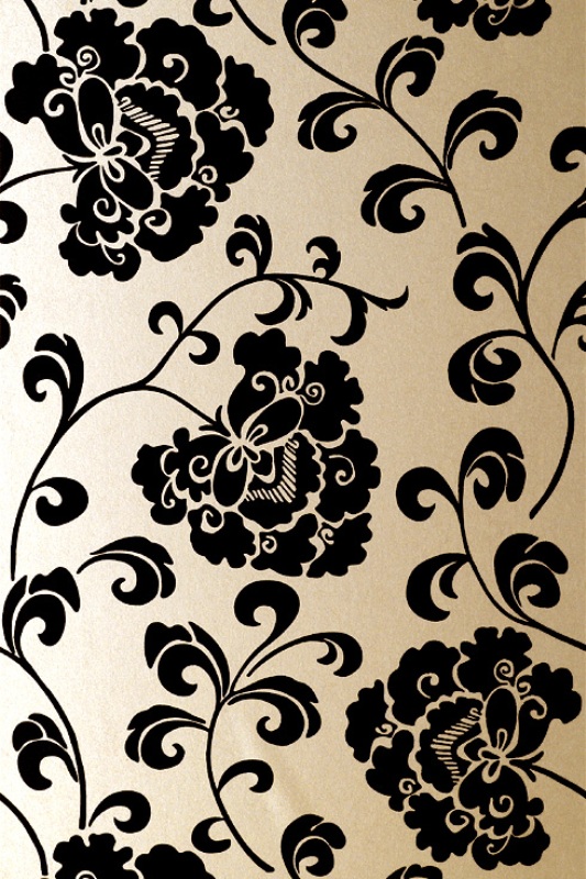 Флоковые обои в интерьере