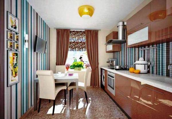 Какие выбрать бумажные обои для кухни